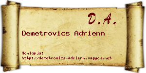 Demetrovics Adrienn névjegykártya